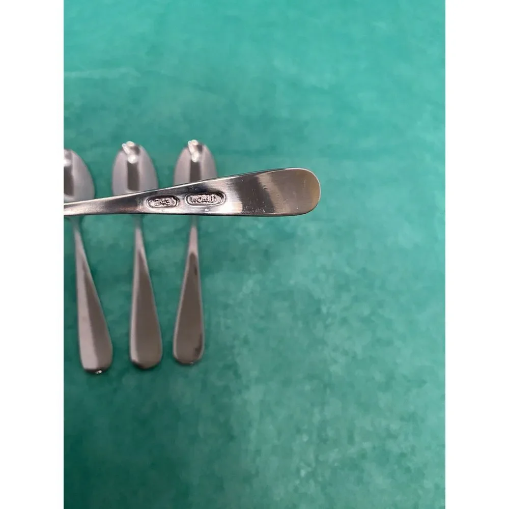 Four World Stainless Steel‎ Demitasse Spoons 423 World.